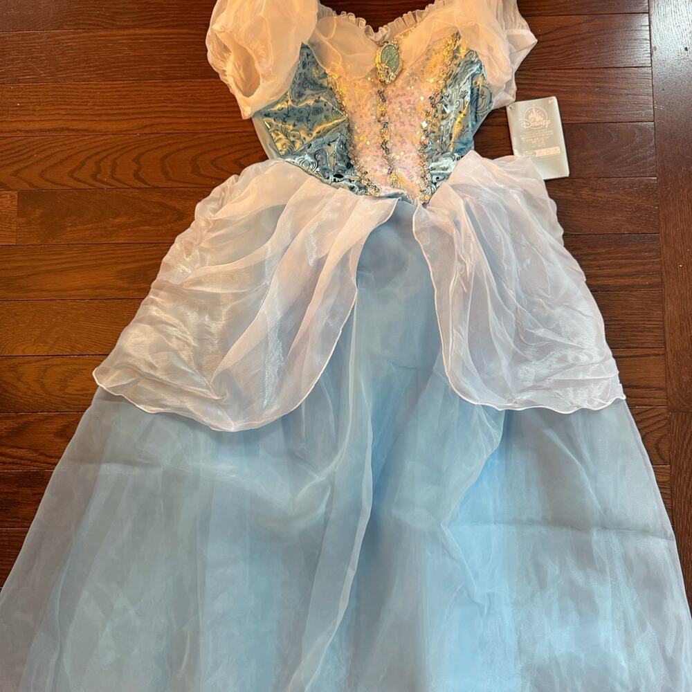 Disney Store Cinderella Costume Dress Size Girls Large NWT
